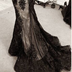 Custom made evening gown